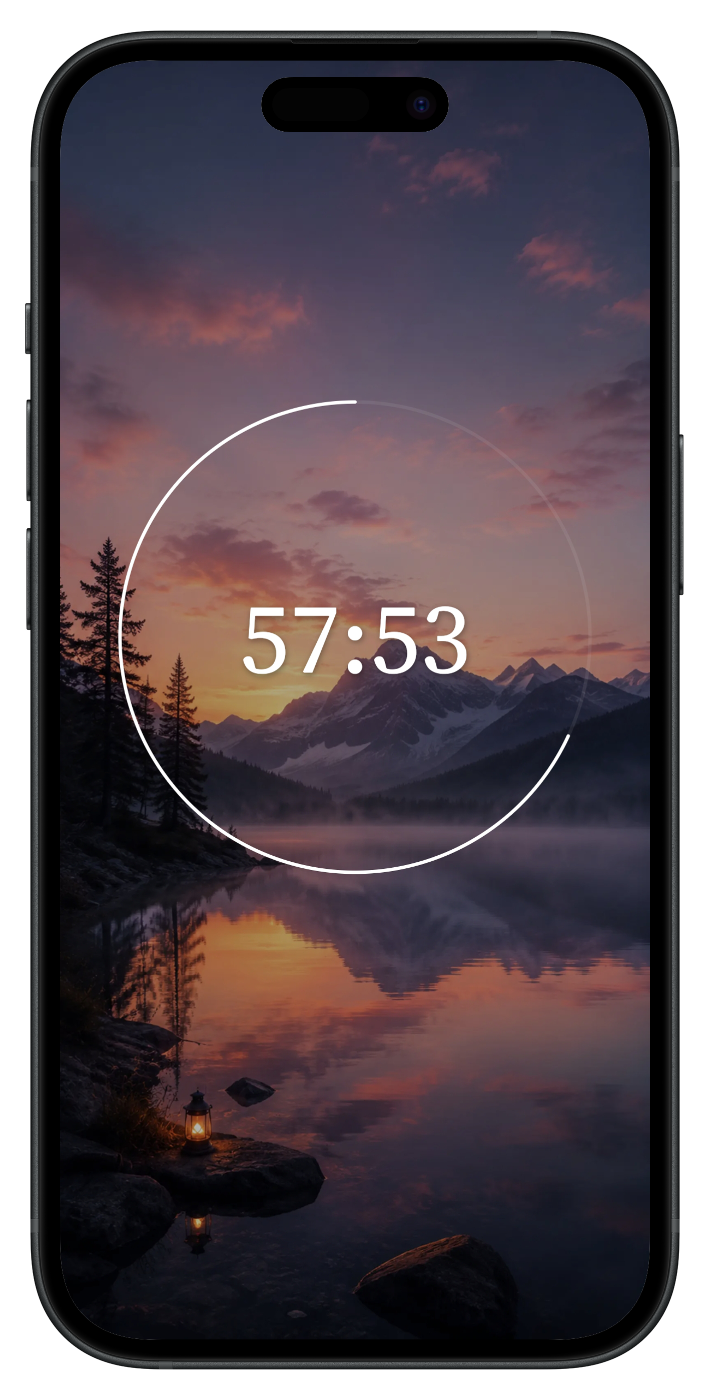 Lume app timer interface
